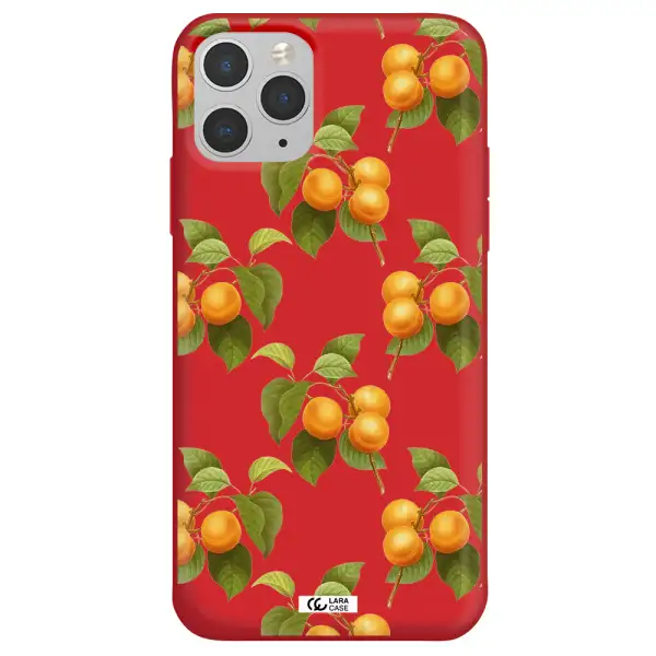 Apricot Apple iPhone 11 pro max Silicone Imperial Red Case