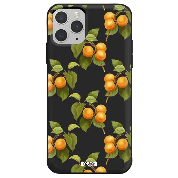 Apricot Apple iPhone 11 pro Silicone black Case