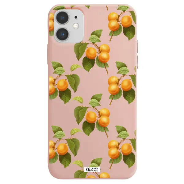 Apricot Apple iPhone 11 Silicone pastel pink Case