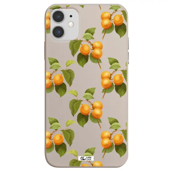 Apricot Apple iPhone 11 Silicone Stone Case