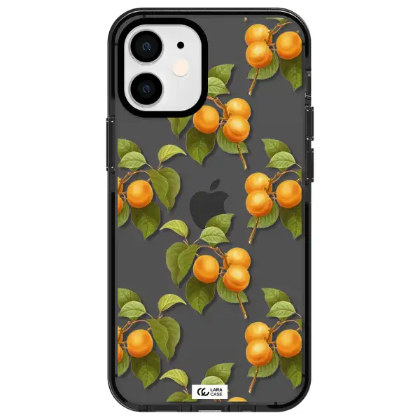 Apricot Apple iPhone 12 mini impact Smoke Black Case