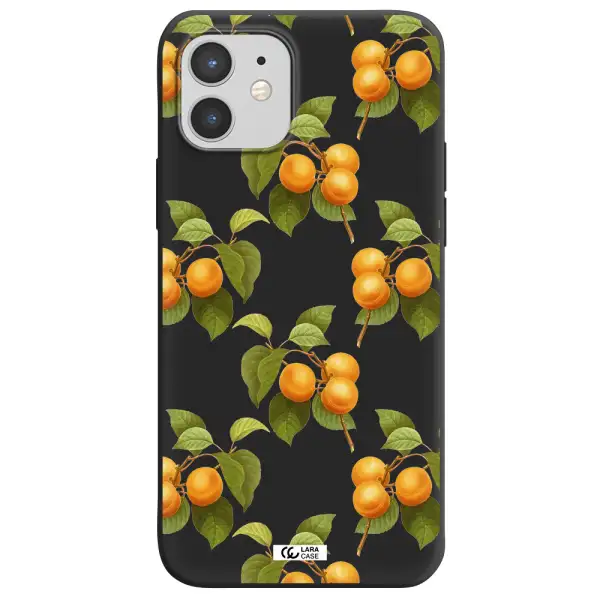 Apricot Apple iPhone 12 mini Silicone black Case