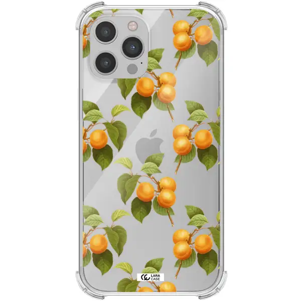 Apricot Apple iPhone 12 pro Clear PC Case
