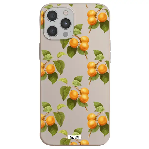 Apricot Apple iPhone 12 pro Silicone Stone Case