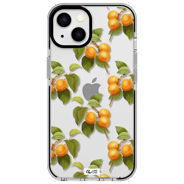 Apricot Apple iPhone 13 impact black border Case