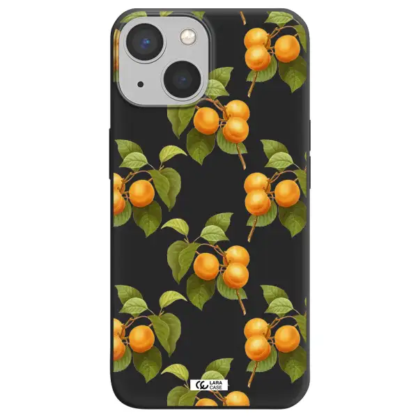 Apricot Apple iPhone 13 mini Silicone black Case