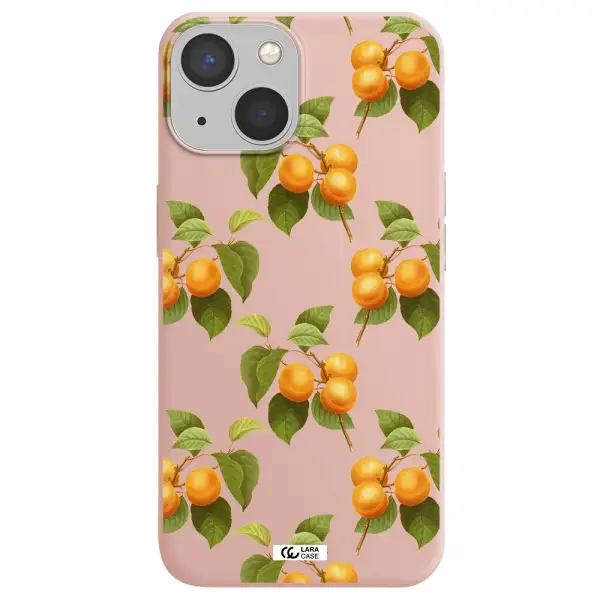 Apricot Apple iPhone 13 mini Silicone pastel pink Case