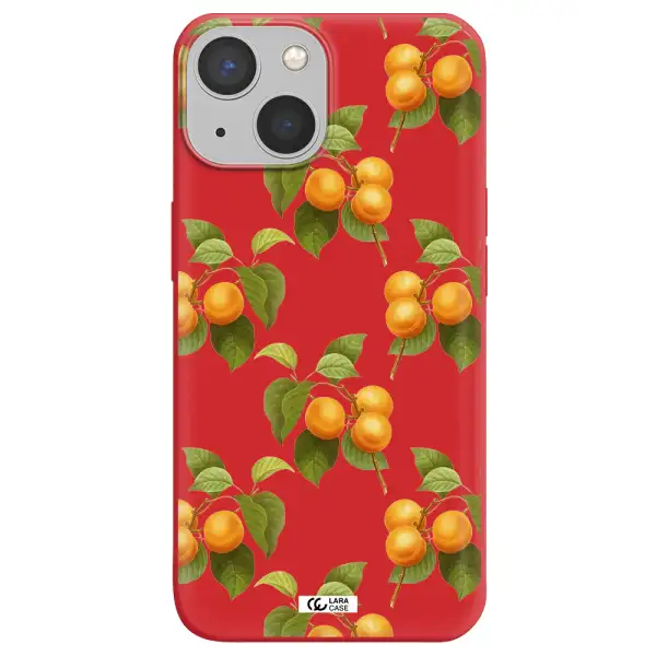 Apricot Apple iPhone 13 Silicone Imperial Red Case