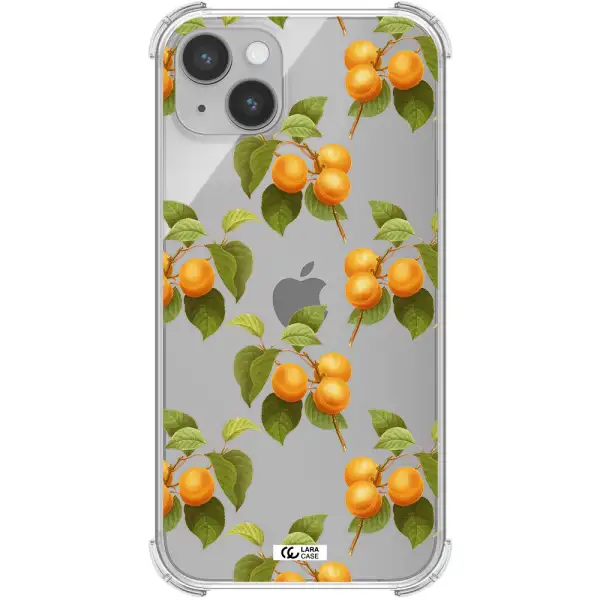 Apricot Apple iPhone 14 plus Clear PC Case
