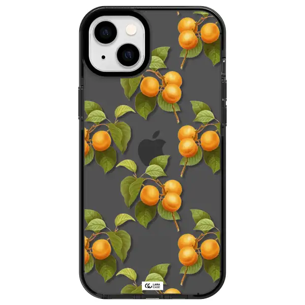 Apricot Apple iPhone 14 plus impact Smoke Black Case