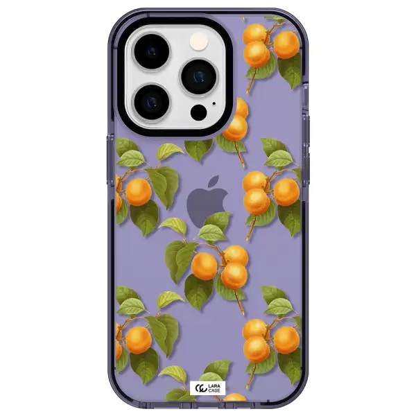 Apricot Apple iPhone 14 pro impact Lilac Case