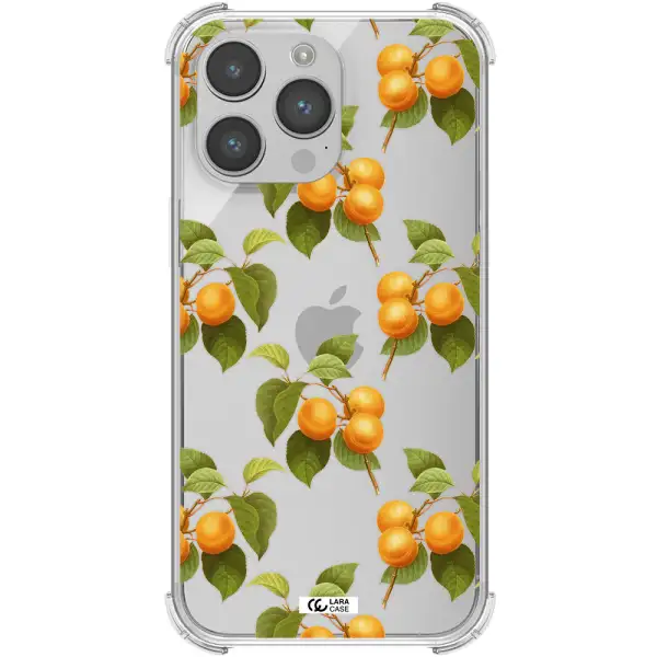 Apricot Apple iPhone 14 pro max Clear PC Case