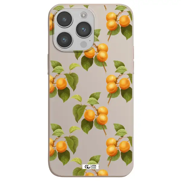 Apricot Apple iPhone 14 pro max Silicone Stone Case