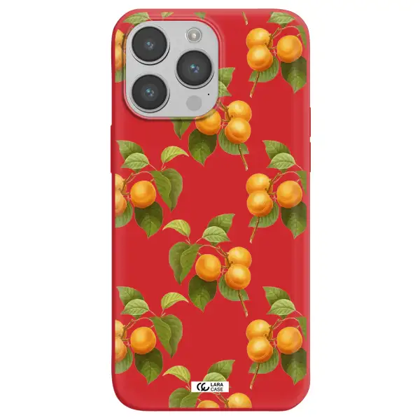Apricot Apple iPhone 14 pro Silicone Imperial Red Case