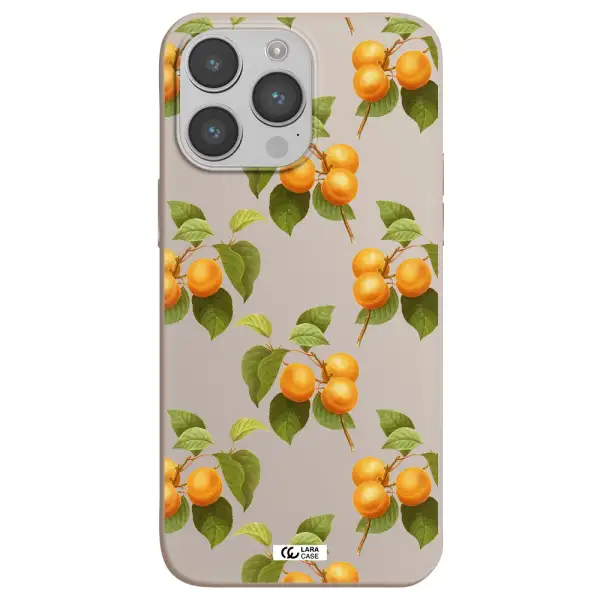 Apricot Apple iPhone 14 pro Silicone Stone Case