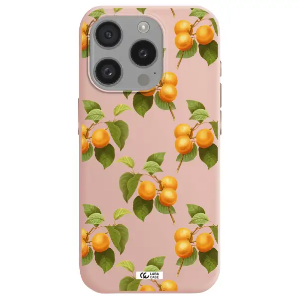 Apricot Apple Iphone 15 Pro Silicone Pastel Pink Case