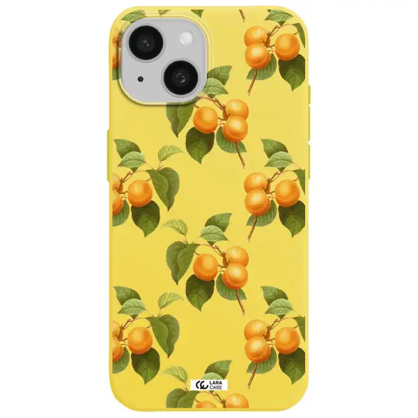 Apricot Apple iPhone 15 Silicone canary yellow Case