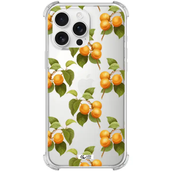 Apricot Apple Iphone 16 Pro Max Clear Pc Case