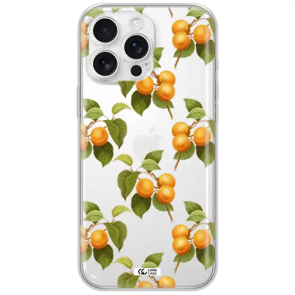 Apricot Apple Iphone 16 Pro Max Clear Tpu Case