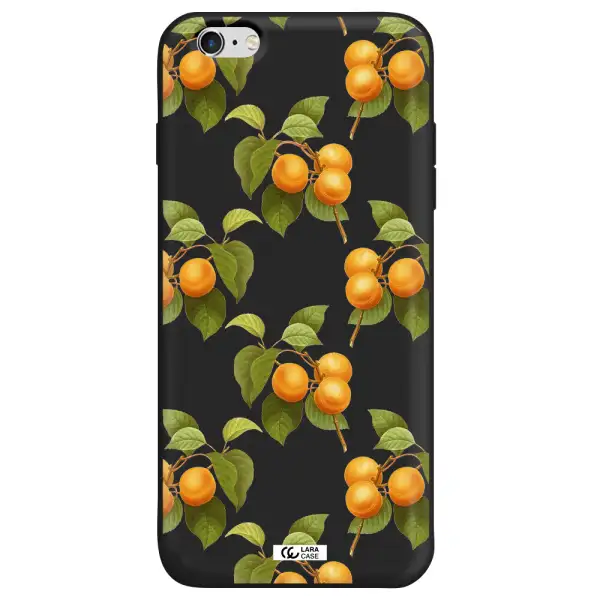 Apricot Apple iPhone 6 plus Silicone black Case