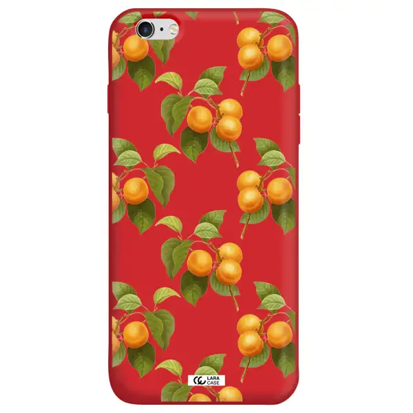 Apricot Apple iPhone 6 plus Silicone Imperial Red Case