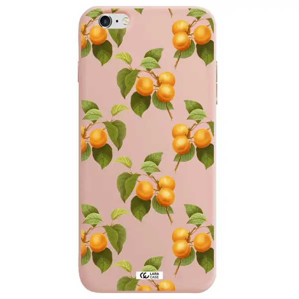 Apricot Apple iPhone 6 plus Silicone pastel pink Case