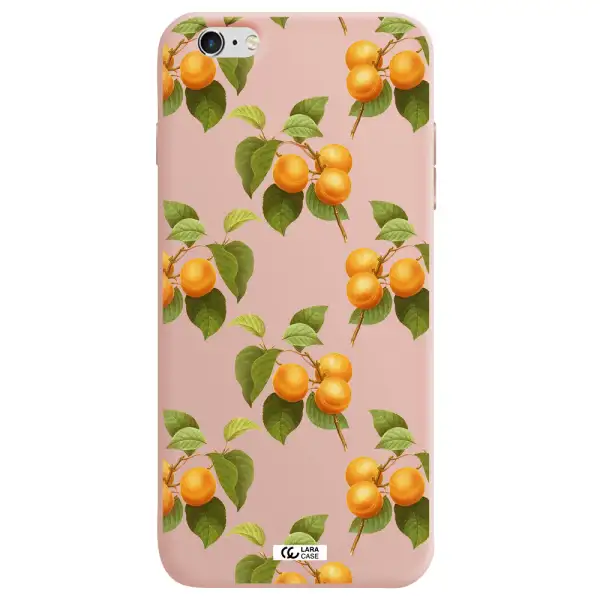 Apricot Apple iPhone 6 s plus Silicone pastel pink Case