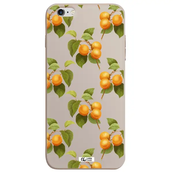 Apricot Apple iPhone 6 s plus Silicone Stone Case