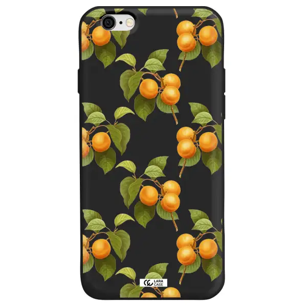 Apricot Apple iPhone 6 Silicone black Case
