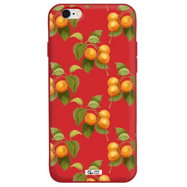 Apricot Apple iPhone 6 Silicone Imperial Red Case
