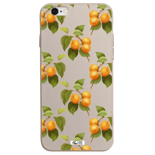 Apricot Apple iPhone 6 Silicone Stone Case
