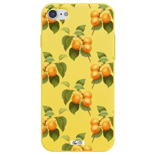 Apricot Apple iPhone 7 Silicone canary yellow Case