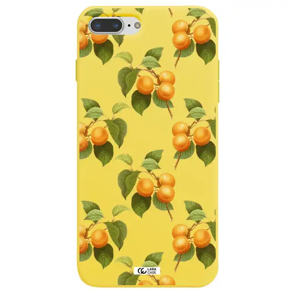 Apricot Apple iPhone 8 plus Silicone canary yellow Case