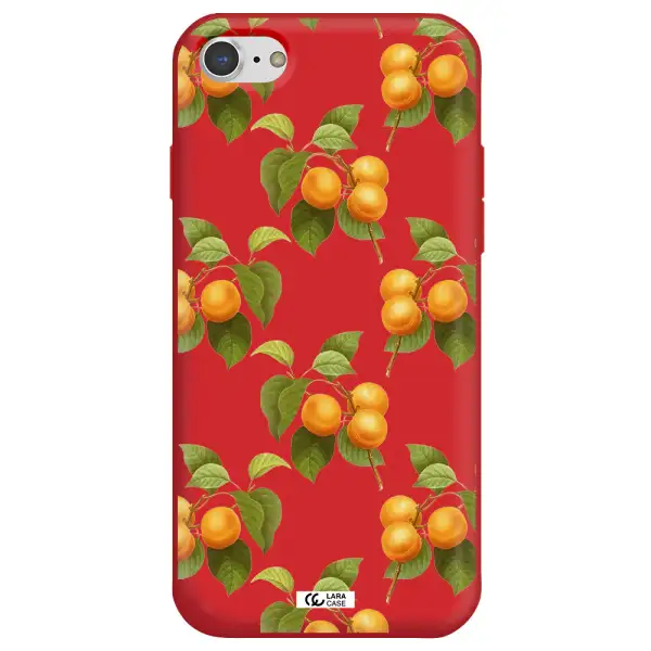 Apricot Apple iPhone 8 Silicone Imperial Red Case