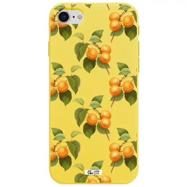 Apricot Apple iPhone se 2020 Silicone canary yellow Case