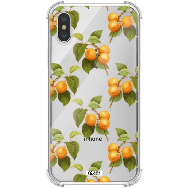 Apricot Apple iPhone X Clear PC Case