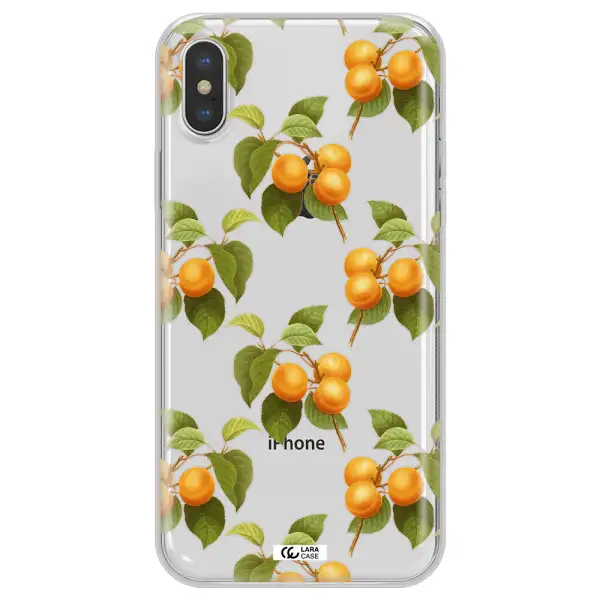 Apricot Apple iPhone XS Clear TPU Case