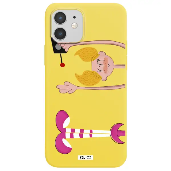 Dee Dee Apple iPhone 12 mini Silicone canary yellow Case