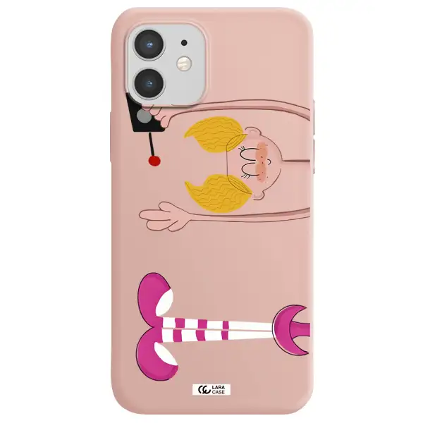 Dee Dee Apple iPhone 12 mini Silicone pastel pink Case