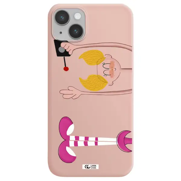 Dee Dee Apple iPhone 14 plus Silicone pastel pink Case