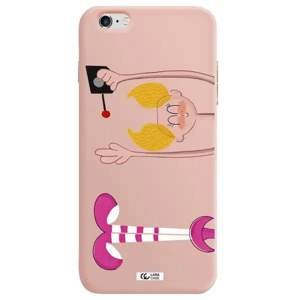 Dee Dee Apple iPhone 6 plus Silicone pastel pink Case