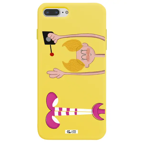 Dee Dee Apple iPhone 8 plus Silicone canary yellow Case