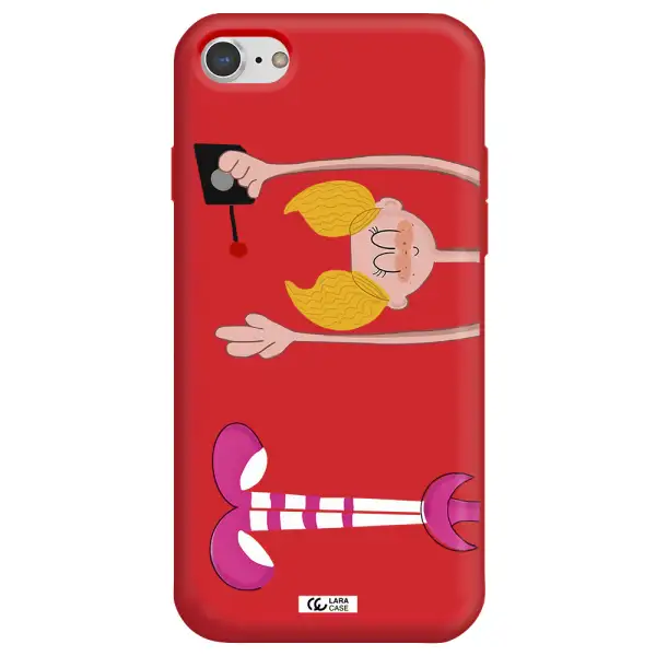 Dee Dee Apple iPhone 8 Silicone Imperial Red Case