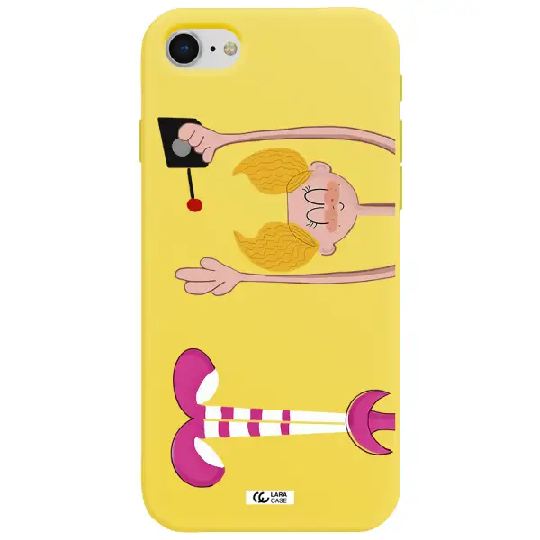 Dee Dee Apple iPhone se 2020 Silicone canary yellow Case