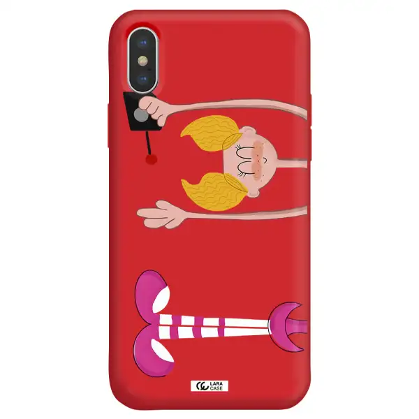 Dee Dee Apple iPhone X Silicone Imperial Red Case