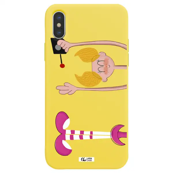 Dee Dee Apple iPhone XS Silicone canary yellow Case