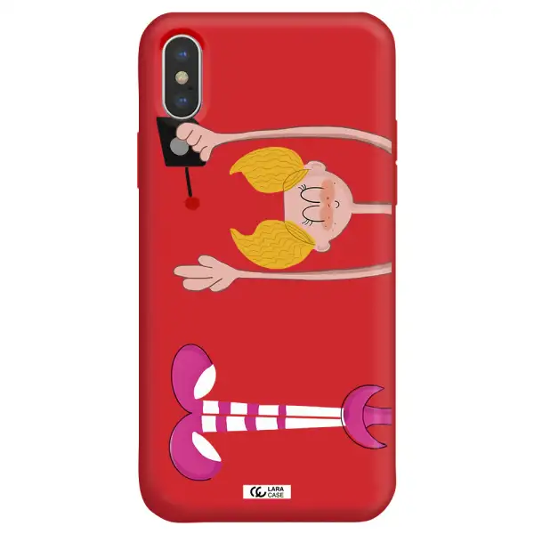 Dee Dee Apple iPhone XS Silicone Imperial Red Case