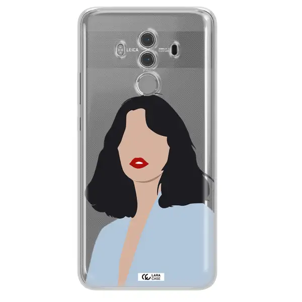 Minimalist Girl Portrait Huawei Mate 10 Pro Clear TPU Case