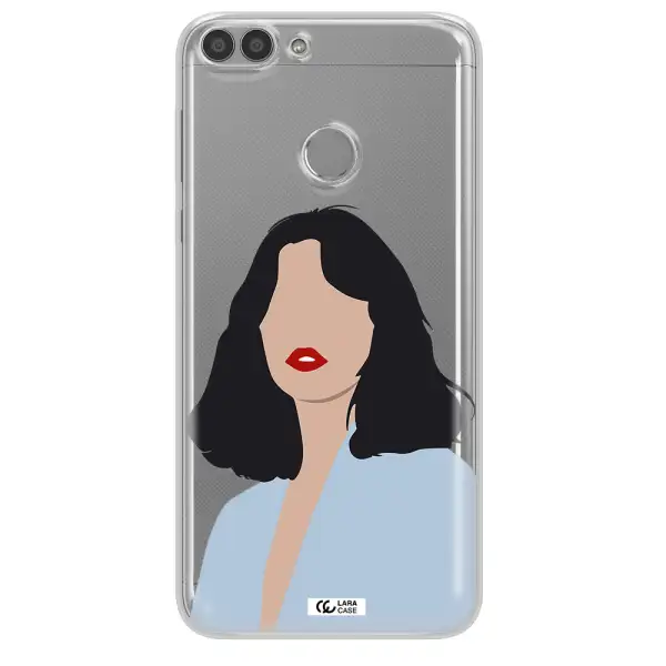 Minimalist Girl Portrait Huawei P Smart Clear TPU Case
