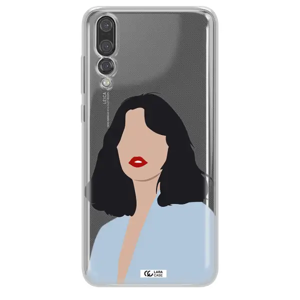 Minimalist Girl Portrait Huawei P20 Pro Clear TPU Case